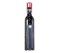 NEIQIUWING Tire-bouchon ouvre-bouteille multifonction portable avec rangement magnétique ergonomique pour poignée en ABS et acier au carbone pour bouteilles de vin et de bière Noir