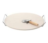 Neka Pierre à pizza et roulette Grille 35 cm Argent
