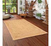 Tapis - PERGAMON - Nele - Jute naturel - Fait à la main - 120x170 cm