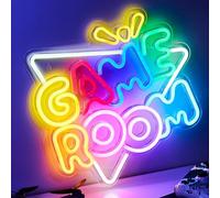 NELUX LED Gaming Lampe Neon LED, Gamer Decoration Chambre, Setup Gaming | Accessoire Gaming Deco Chambre Ado Garçon, Décoration Murale LED Gaming Merchandise, Enseigne Lumineuse, Lampe Gaming Room