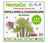 Nemago® - Nématodes Traitement contre le Papillon du Palmier et le Charançon Rouge - Traiter 2 à 6 Palmiers - Lutte biologique - Anti vers et larves