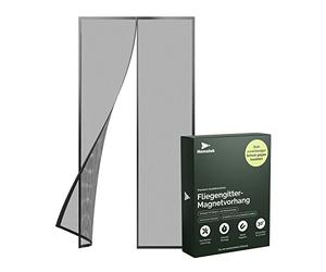 Nematek Moustiquaire porte fenetre magnétique 80 x 200 cm - Rideau moustiquaire pour porte fenetre baie vitrée - Ajustable avec aimant moustiquaire - Rideau anti moustique - Sans perçage