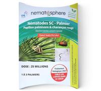 Nématodes Palmier : Papillon & Charançon (25 Millions - 1 à 3 palmiers) | Traitement utilisable en agriculture biologique