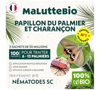Nématodes Papillon du palmier et le Charançon Rouge - Nematodes palmier - Pour traiter 6 à 12 palmiers (100M)