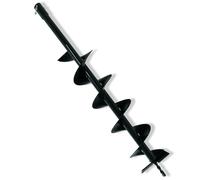 NEMAXX® B100 Tête Tarière Ø100mm 800mm Acier Mèche Hélicoïdale Rechange pour Tarière Sol Poteaux Clôtures, Fixation Boulon Transversal in oulon+Goupille, Compatible EB52, Pas Perceuses Électriques