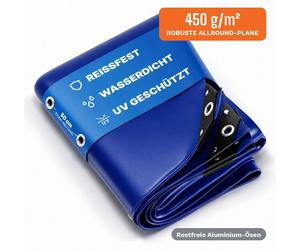 NEMAXX® Bâche 300x1000 cm – Imperméable, 450 g/m², Bleu