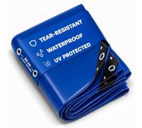 NEMAXX® bâche 450 g/m² 2×3 m Bleue œillets alu imperméable Anti-UV | Résistante gel et moisissure, ourlet soudé, coins renforcés, œillets tous les 50 cm - bois, jardin, toit, chantier, piscine
