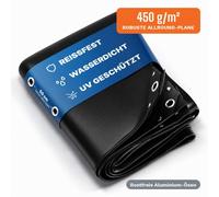 NEMAXX® Bâche 500x1000 cm – Imperméable, 450 g/m², Noir