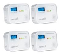 NEMAXX® CM18 Détecteur de Monoxyde de Carbone CO avec Écran LCD, Alarme 85 dB, Capteur Électrochimique, EN 50291-1:2018, Bouton Test, 10 Ans, Lot 4