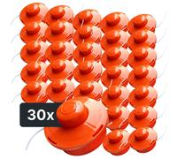 NEMAXX® FS1 Tap & Go Tête à fil semi-auto double pour débroussailleuse M10x1,25 gauche 2mm Ø380mm Orange 30 pièces