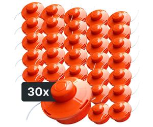 NEMAXX® FS1 Tap & Go Tête à fil semi-auto double pour débroussailleuse M10x1,25 gauche 2mm Ø380mm Orange 30 pièces