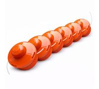 NEMAXX® FS1 Tap & Go tête à Fil (tête de Coupe) - système Semi-Automatique Double Fil - pour débroussailleuse - M10 x 1,25 Filetage à Gauche - 2 mm - diamètre de Coupe 380 mm - Orange (6 pièces)