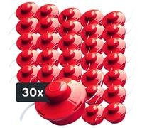 NEMAXX® FS2 Tap & Go Tête à fil semi-auto double pour débroussailleuse M10x1,25 gauche 2mm Ø380mm Rouge 30 pièces