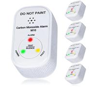 NEMAXX® M10 Mini Détecteur CO Lot 5 – Détecteur monoxyde de carbone intérieur, batterie intégrée, capteur électrochimique, alarme 85 dB, EN 50291-1