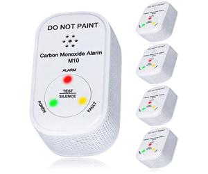 NEMAXX® M10 Mini Détecteur CO Lot 5 – Détecteur monoxyde de carbone intérieur, batterie intégrée, capteur électrochimique, alarme 85 dB, EN 50291-1