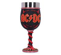 Nemesis Now Verre à vin AC/DC Calice Haute Tension Rock and Roll Cornes d'éclairage Noir