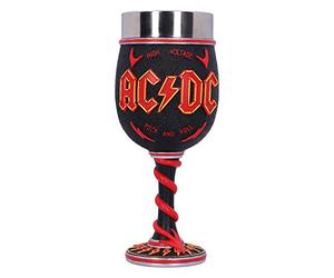Nemesis Now AC/DC Verre à vin Haute Tension Rock and Roll avec Cornes d'éclairage Noir