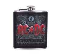Nemesis Now Flasque AC/DC Black Ice – en relief en acier inoxydable – 200 ml