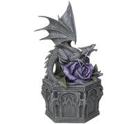 Nemesis Now Anne Stokes Dragon Beauty Box Unisexe Statuette Gris/Violet Polyrésine