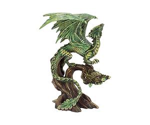 Nemesis Now Anne Stokes Figurine Adulte Dragon de la forêt en résine, Vert, Taille Unique 25,5 cm