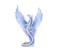 Nemesis Now Anne Stokes Figurine Dragon argenté pour Adulte, Blanc, Taille Unique
