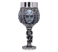 Nemesis Now B5605T1 Harry Potter - Coupe de Collection - Motif : Mangemorts - Cadeau pour Fan et Passionné - Qualité Supérieure - Noir/Argenté - 19,5 CM, Résine, 19,5cm