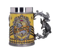 Nemesis Now B5610T1 Harry Potter bière de Collection - Motif Cadeau pour Fan et Passionné - Qualité Supérieure - Jaune et Argenté - 15,5 CM, Résine, Chope Poufsouffle, 1 Unité (Lot de 1)