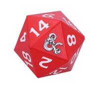 NEMESIS NOW Boîte de Rangement D20 sous Licence Officielle Dungeons & Dragons, Rouge, 13,5 cm