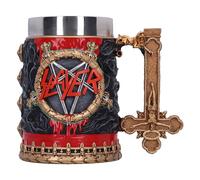 Nemesis Now Chope Slayer Reign in Blood en résine, noir/rouge, produit sous licence officielle, insert amovible en acier inoxydable, moulé dans la meilleure résine, habilement peint à la main