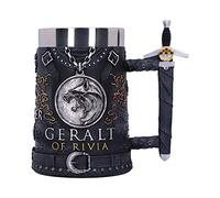 Nemesis Now Chope sous licence officielle The Witcher Geralt of Rivia - Noir - 15,5 cm