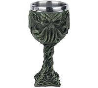 Nemesis Now Cthulhu's Thirst Gobelet 21cm Vert, Résine avec insert en acier inoxydable