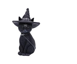 Nemesis Now Cult Cuties Purrah Figurine de Chat sorcière en résine Noir 30 cm