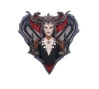 Nemesis Now Diablo IV Lilith Sculpture murale en résine moulée dans la plus fine résine peinte à la main Vert 30 cm