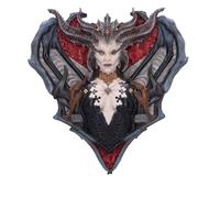 Nemesis Now Diablo IV Lilith Sculpture murale en résine moulée dans la plus fine résine peinte à la main Vert 30 cm