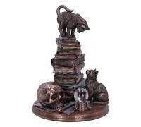 Nemesis Now Feline Scholars 18,5 cm, résine coulée dans la Meilleure résine, Peinte à la Main