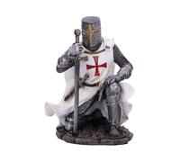 Nemesis Now Figurine de chevalier templier médiéval, sculpture Renaissance en résine peinte à la main - Take The Knee