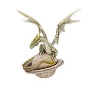 Nemesis Now Figurine Dragon Saturn Guardian Green Planet en polyrésine