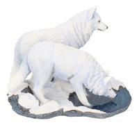 Nemesis Now Statuette Loup de l'hiver Lisa Parker 18 cm Blanc