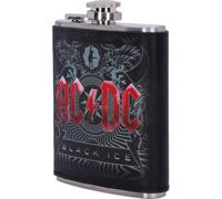Nemesis Now Flasque sous licence officielle AC/DC Black Ice Album en relief, en acier inoxydable, 200 ml