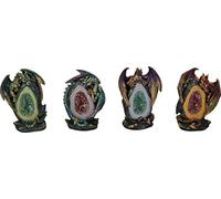Nemesis Now Geode Keepers Lot de 4 Figurines en résine Doré 12 cm