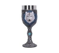 Nemesis Now Gobelet Loup fantôme 19,5 cm Bleu, Résine avec Insert en Acier Inoxydable, Taille Unique
