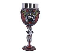 Nemesis Now Gobelet Mrs - 21 cm - Capacité : 200 ml - Résine noire - Cadeau gothique - Moulé dans la meilleure résine - Peint à la main - Insert en acier inoxydable - Cadeau de mariage gothique