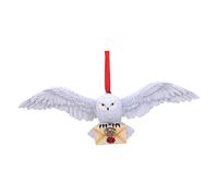 Nemesis Now - Décoration en résine à suspendre Harry Potter Hedwig Festive Blanc 13 cm B5625T1