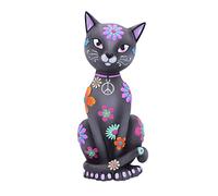 Nemesis Now Hippy Kitty Unisexe Statuette Multicolore Polyrésine