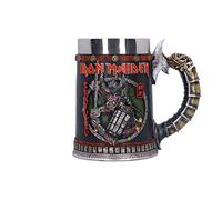 Nemesis Now Iron Maiden Senjutsu Chope Senjutsu en résine grise sous licence officielle Iron Maiden avec insert amovible moulé dans la résine de qualité supérieure peinte à la main