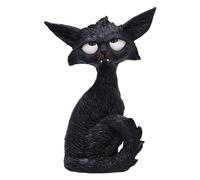 Nemesis Now Kit de 21 cm, Figurine de Chat Fantaisiste en Résine Noire, Ornement Idiot, Article Cadeau à Collectionner, Moulé et Peint à la Main