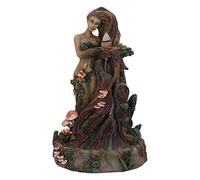 Nemesis Now Lady Earth Brûleur d'encens à refoulement Naturel Motif Arbre féminin Marron 23,5 cm