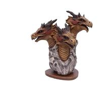 Nemesis Now Legend of The Ghidorah Figurine de Dragon à Trois têtes en résine Marron 30 cm