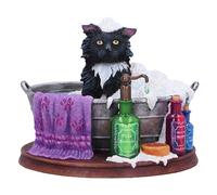 Nemesis Now Lisa Parker Figurine de Bain en résine inspirée de l'heure du Bain, décoration de Salle de Bain Chat dans la Baignoire, coulée dans la Meilleure résine, Peinte à la Main