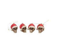 Nemesis Now Lot de 12 Boules de Nuit silencieuses Résine Rouge Taille Unique 4,3 cm